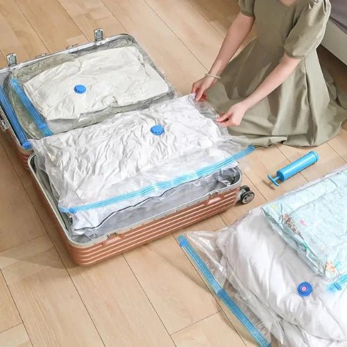 Bolsas al Vacío — Hasta 80% Más Espacio en tu Clóset o Maleta, en Minutos - AC - TIENDA 02 🇨🇴